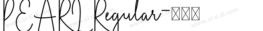 PEARL Regular字体转换